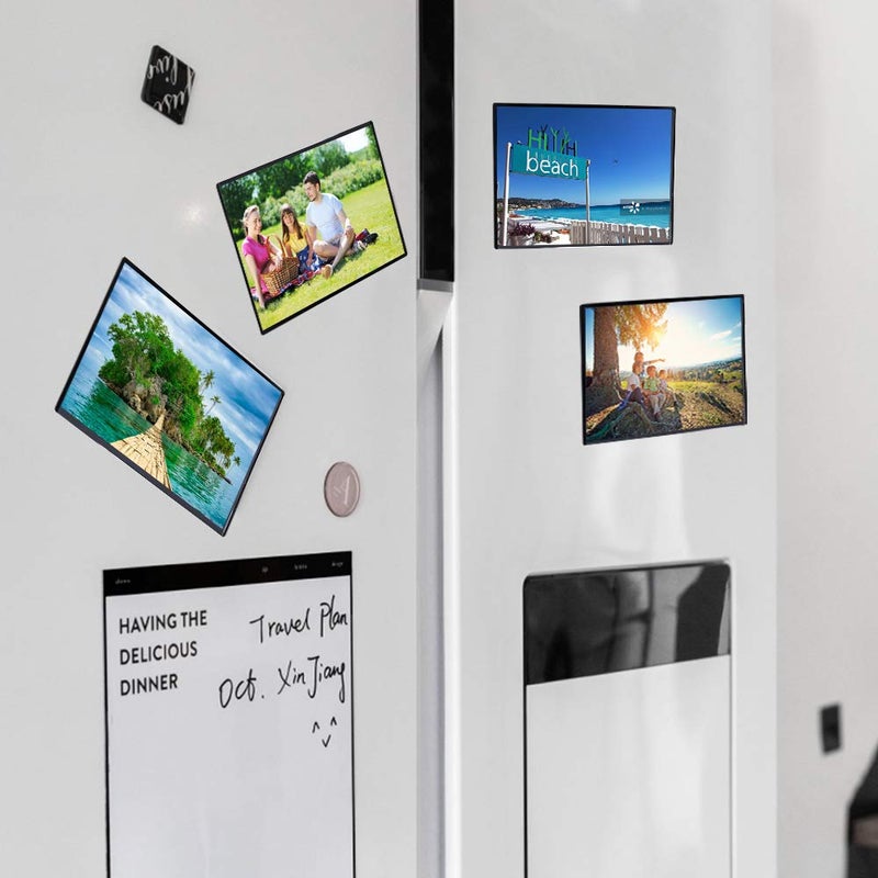 Tebik 38 Pack Magnetic Picture Frames, Holds 4 x 6 Inches Photos Pictures, Black Magnetic Photo Frames with Clear Pocket for Refrigerator,Fridge, Locker, Office Cabinet - Image 5